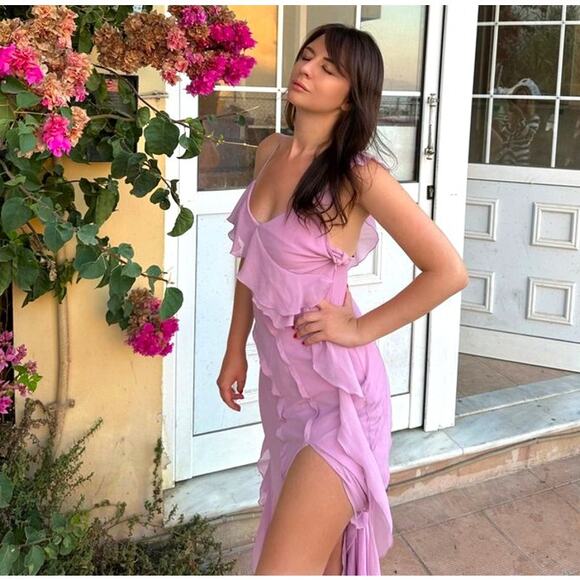 RARE!!! MANGO BLOGGER FAVE!!! Asymmetric Maxi Dress NWT - Picture 6 of 16